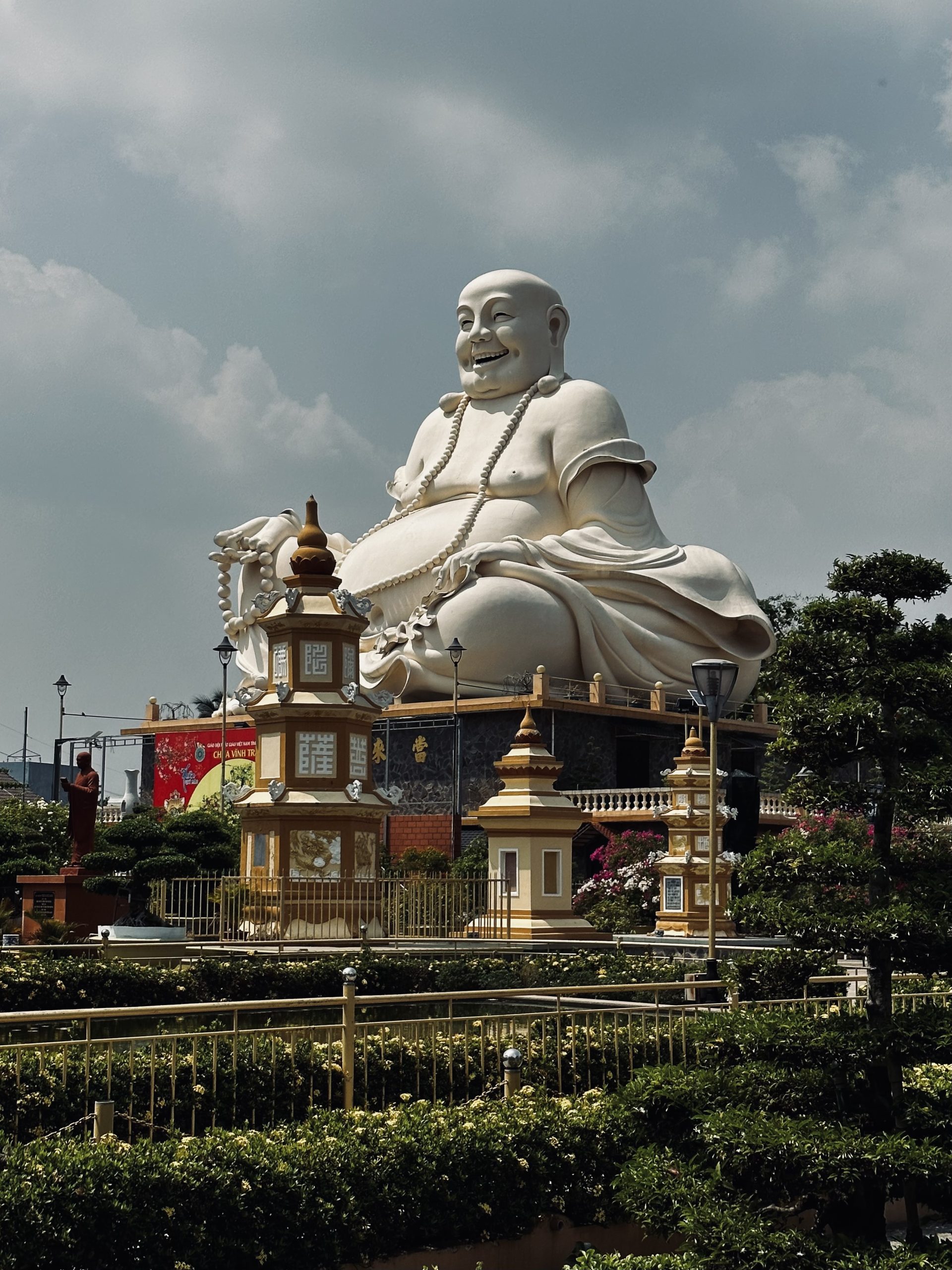 Happy Buddha in Vinh Trang Pagoda